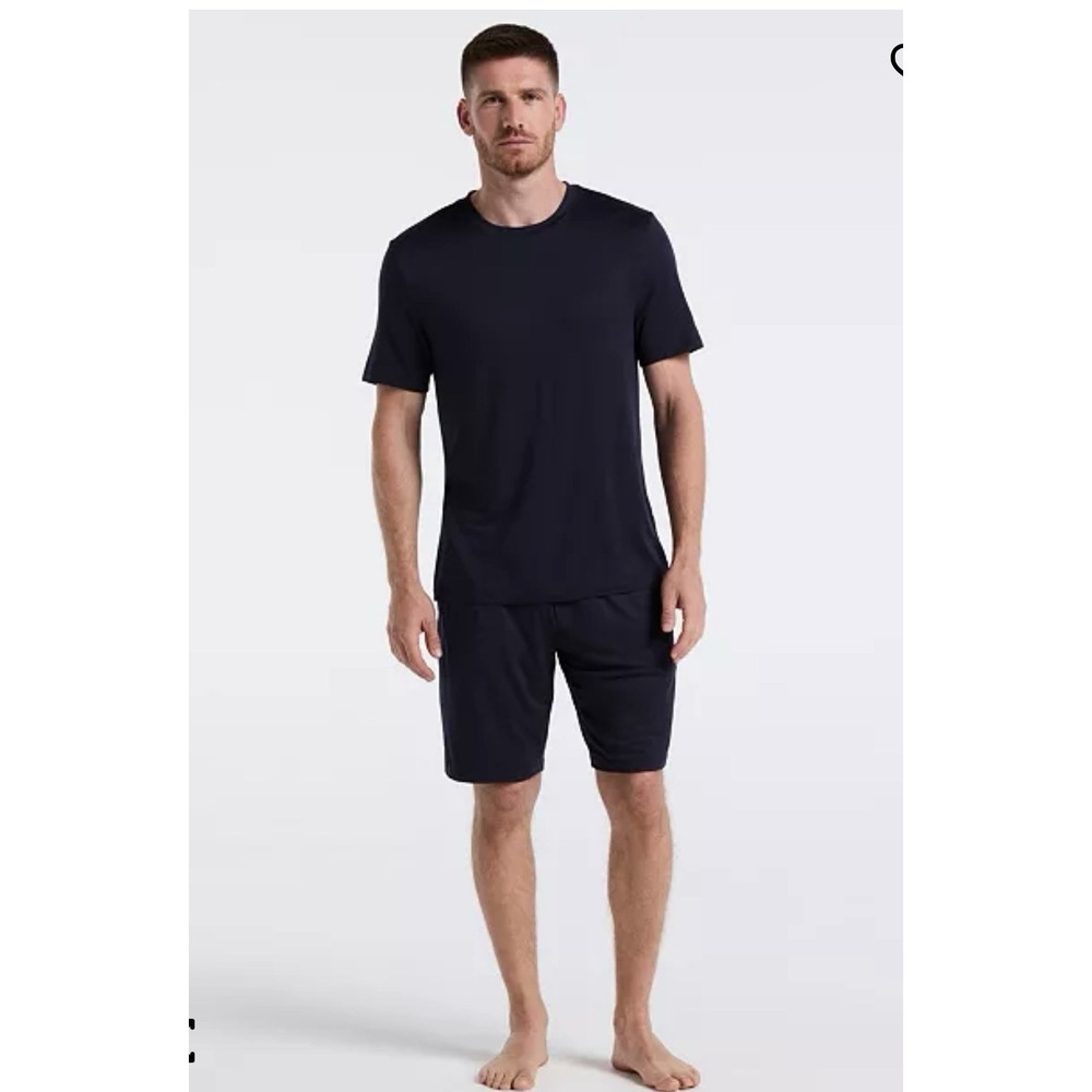 Perry Ellis Portfolio Men's Drawstring Pajama Shorts n Matching Shirt Set New XL